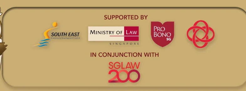Supported by South East CDC, Ministry of Law, Pro Bono SG and partners, in conjunction with SG Law 200.
